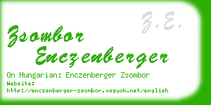 zsombor enczenberger business card